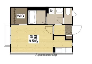 1Rの間取り画像