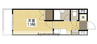 シャンテ中垣【8階】の間取り