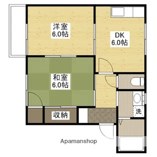 ラメール洋光【2階】の間取り