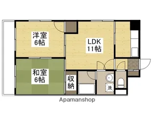 東雲奥野ビル【5階】の間取り