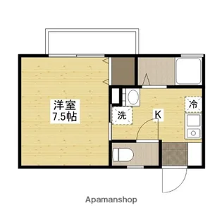 セジュール伴安【1階】の間取り