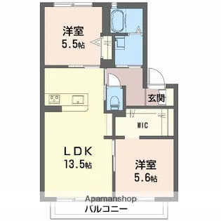 ボナールWEST【2階】の間取り