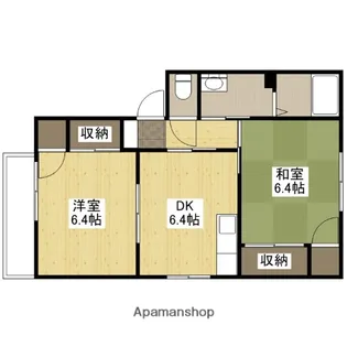 リバティーエイトコーポ【1階】の間取り