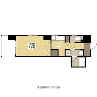 ジェイシティ八丁堀【6階】の間取り