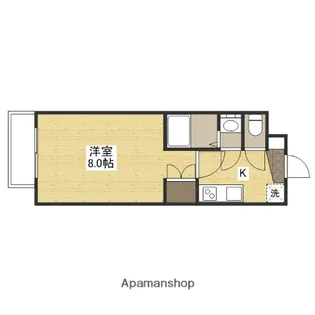 ロアール榎町【6階】の間取り