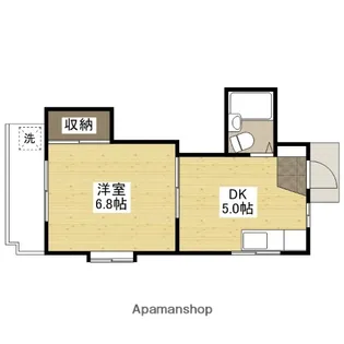 コーポカワモト【2階】の間取り