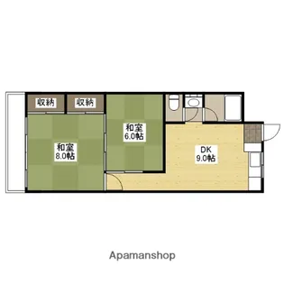 下脇ビル【4階】の間取り