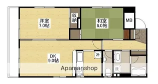 幟町 宮本ビル【6階】の間取り