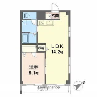 金子ビル【3階】の間取り