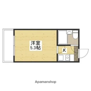 広島県広島市中区平野町【マンション】の間取り