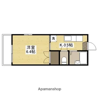 フレグランス西霞 C棟【1階】の間取り