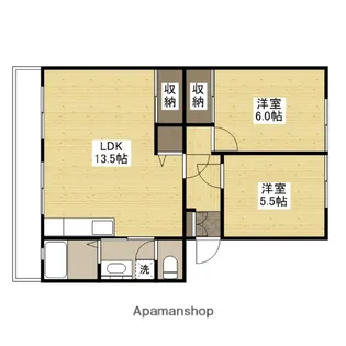 山根マンション【4階】の間取り