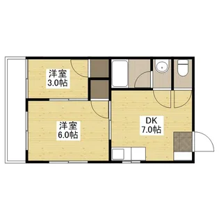 中島ビル【2階】の間取り