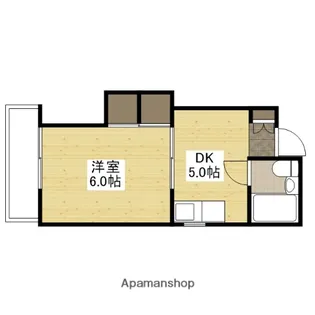 コーポ福島【1階】の間取り
