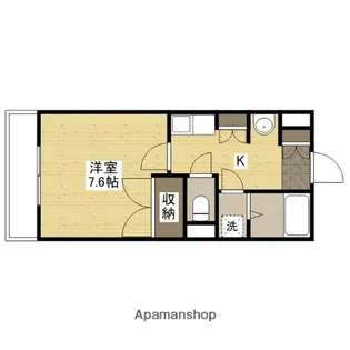 レジデンス折出【4階】の間取り