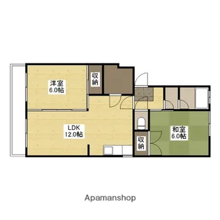 龍の口ハイツ【4階】の間取り