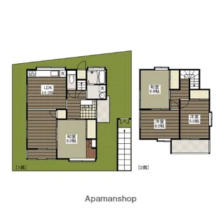 広島県広島市安佐北区落合南3丁目【一戸建】の間取り