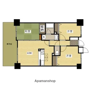 ハウスバーンフリート中山【1階】の間取り