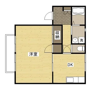 ディアス梶山【1階】の間取り