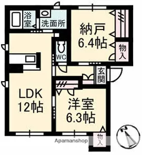 フィエスタ【1階】の間取り