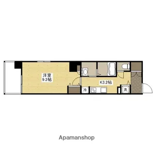 グラビスコート上幟町【4階】の間取り