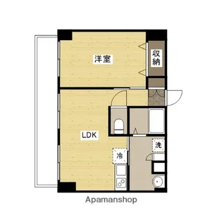 1LDKの間取り画像