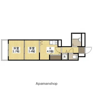 SPLASHWEST【4階】の間取り