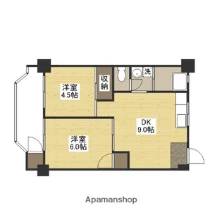 日吉コーポ【2階】の間取り