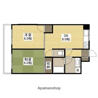 クリオール【4階】の間取り