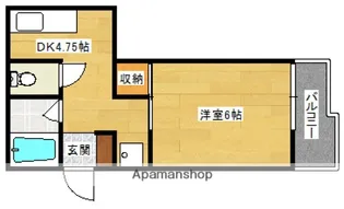 第1木本ビル【4階】の間取り