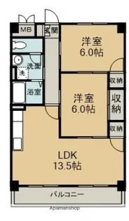 カオルハイム【7階】の間取り