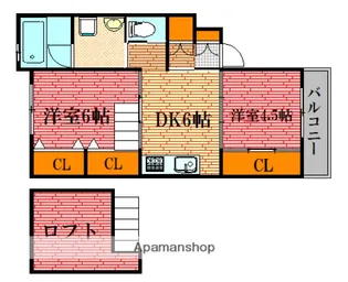 Aコーポ【1階】の間取り