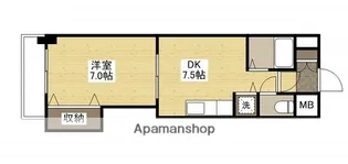 ミッションデルタ【8階】の間取り