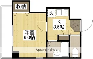 パークサイド大手町【3階】の間取り