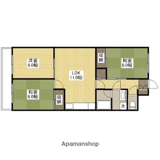 カネオハイツ【2階】の間取り
