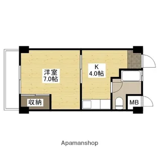 第2鳴戸ビル【1階】の間取り