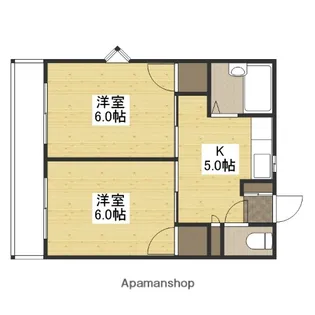 クイーンヤード長束【2階】の間取り