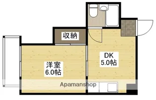 コーポ益【3階】の間取り