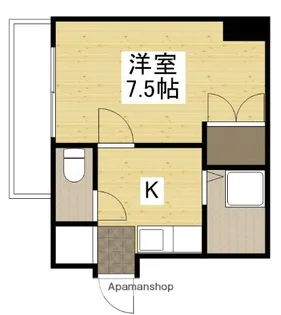 バオバブ白島【6階】の間取り