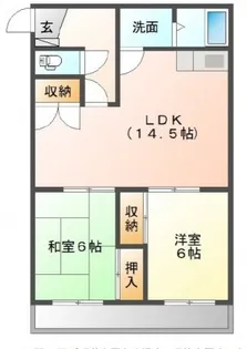 コーポ中仙道【2階】の間取り