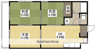 カーサ蟹原【4階】の間取り