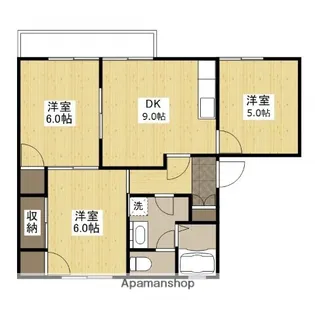 ディアス井口【2階】の間取り