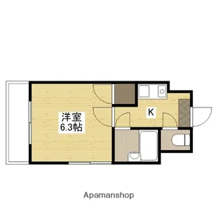 グランツ中村【3階】の間取り