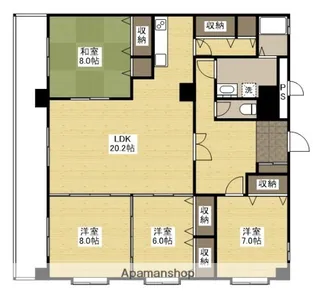キャッスル西村【2階】の間取り