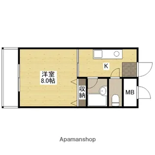 己斐西ハイム【2階】の間取り
