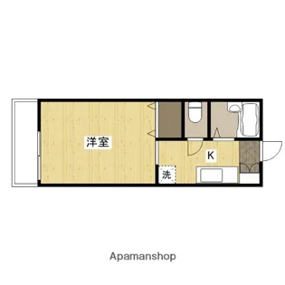 セジュール祇園【2階】の間取り