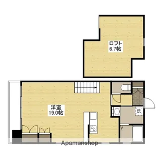 エンバシーコート矢賀【7階】の間取り