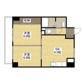 フレア21三滝【10階】の間取り