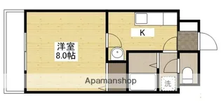 アンペリエK【2階】の間取り