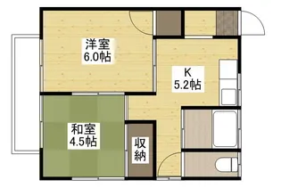 藤原アパート【2階】の間取り